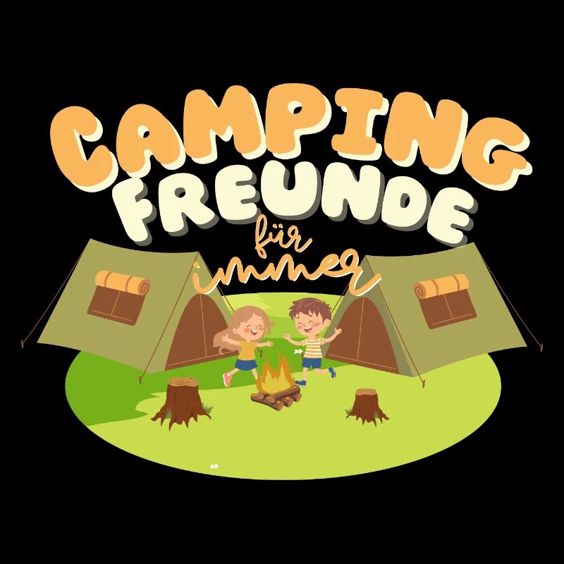 Amis de camping pour toujours. Camping Amis