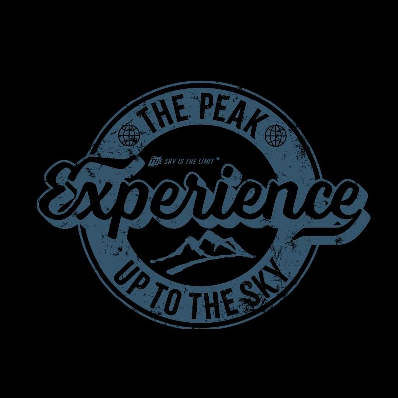Label rétro Peak Experience