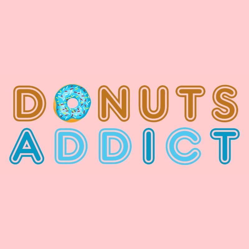 Donuts addict blue