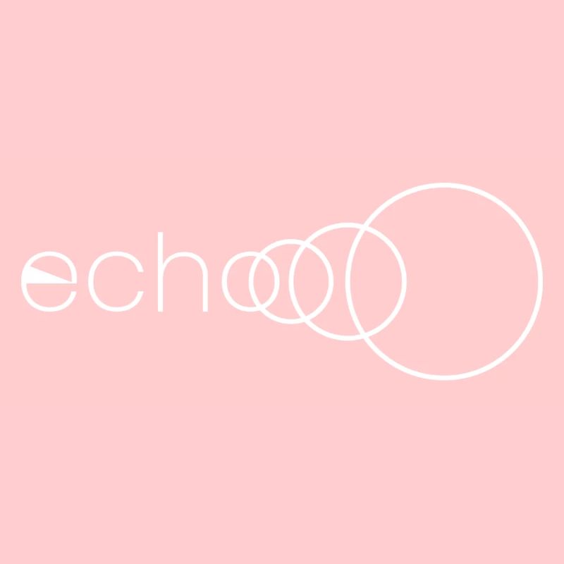 Weißes Echo-Logo