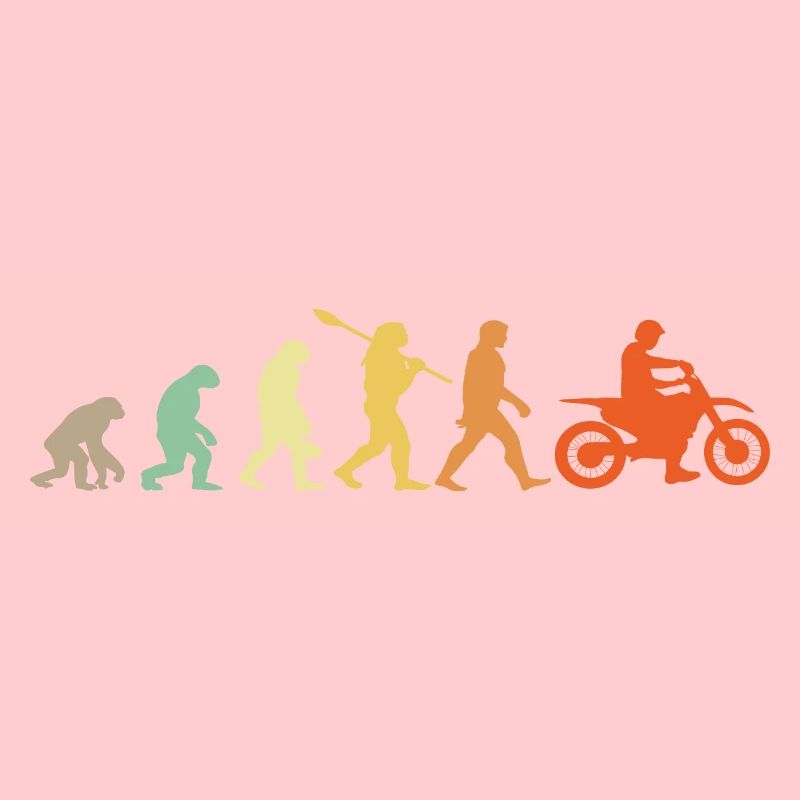 Evolution Motorradfahrer