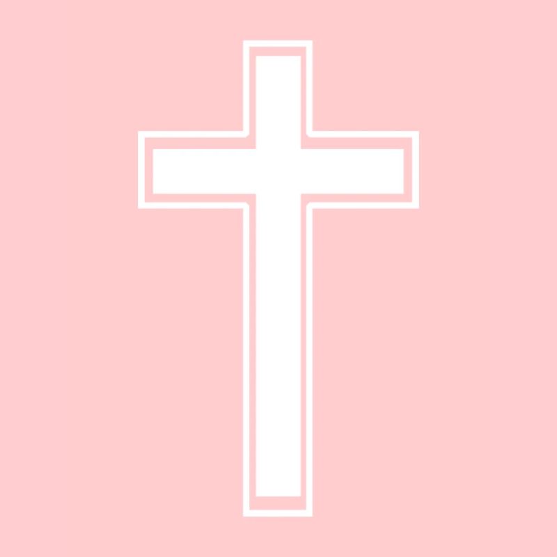 Edged white cross