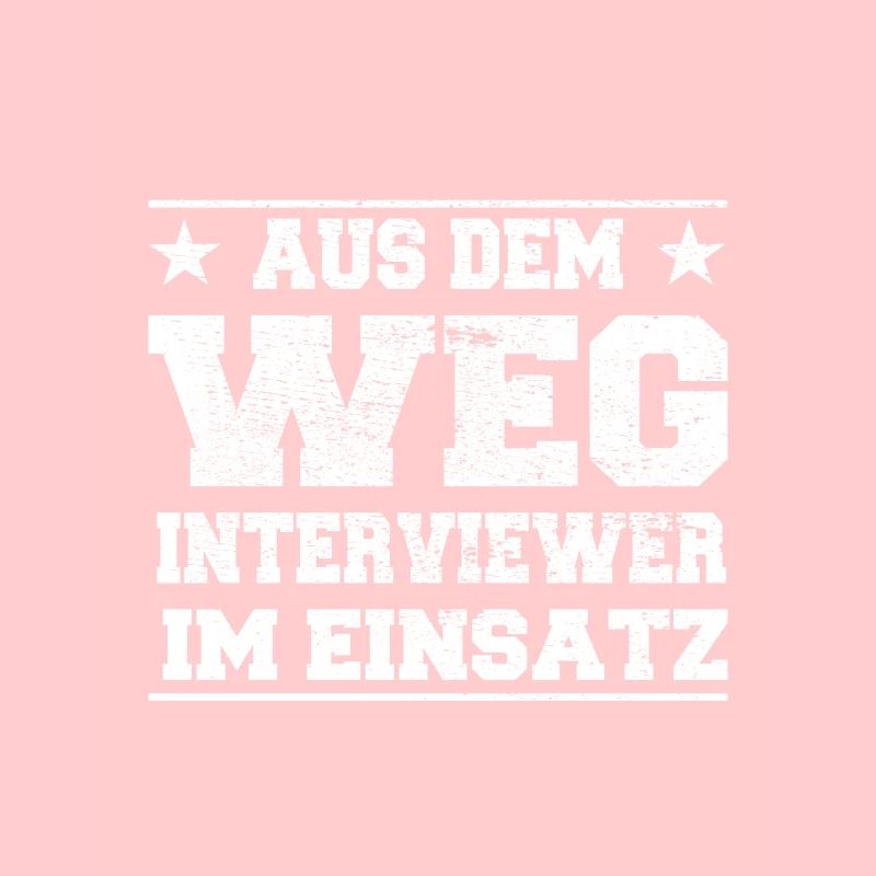 Aus dem Weg Interviewer im Einsatz Design