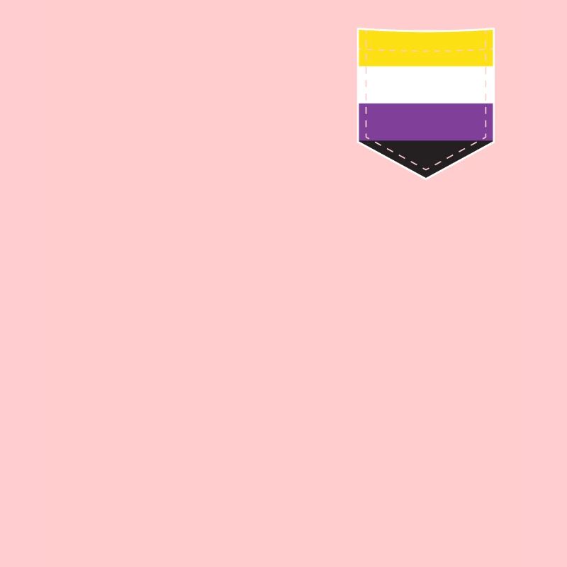 LGBTQ Non-Binary Pride Flag Pocket