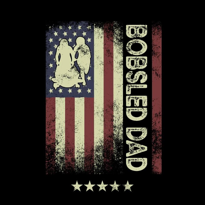 Drapeau américain des États-Unis - Papa de bobsleigh