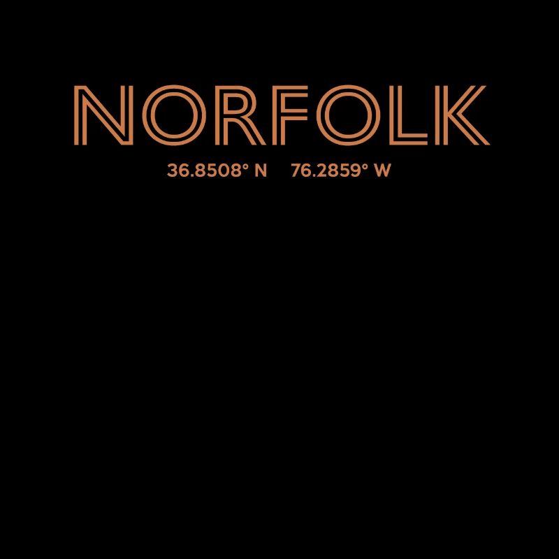 USA City Coordinates - Norfolk