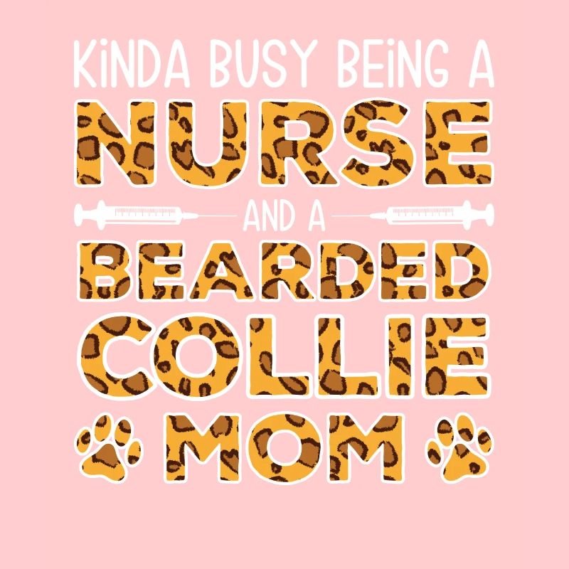 Krankenschwester-Hundemutter - Bärtiger Collie