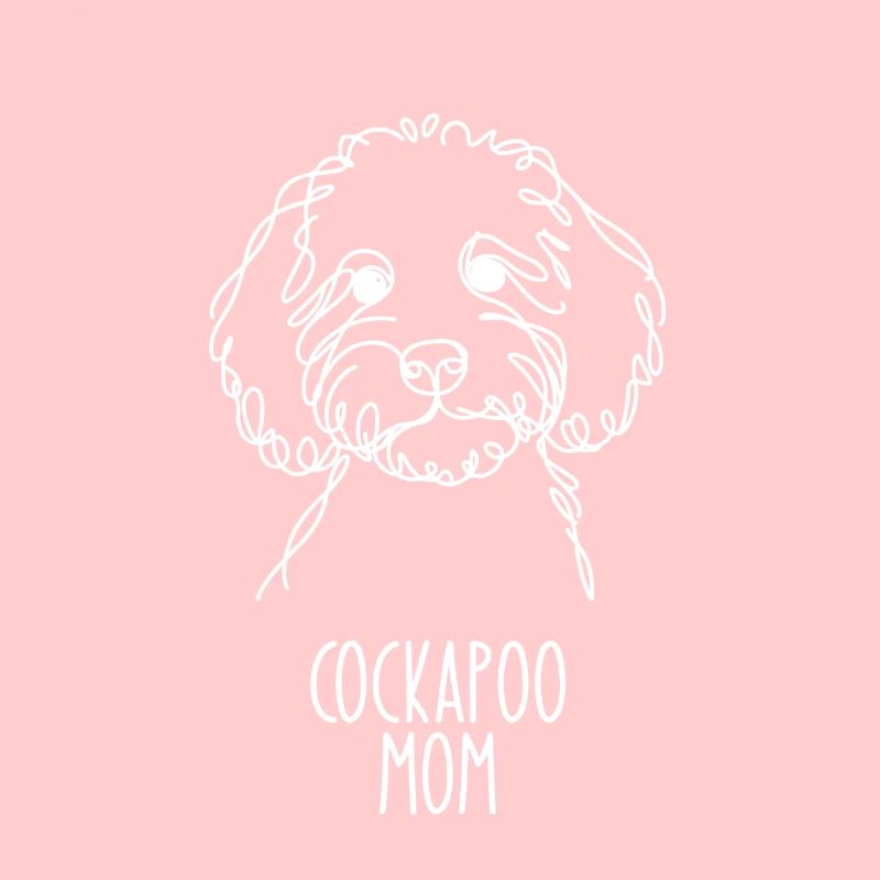Line Art Mom - Cockapoo