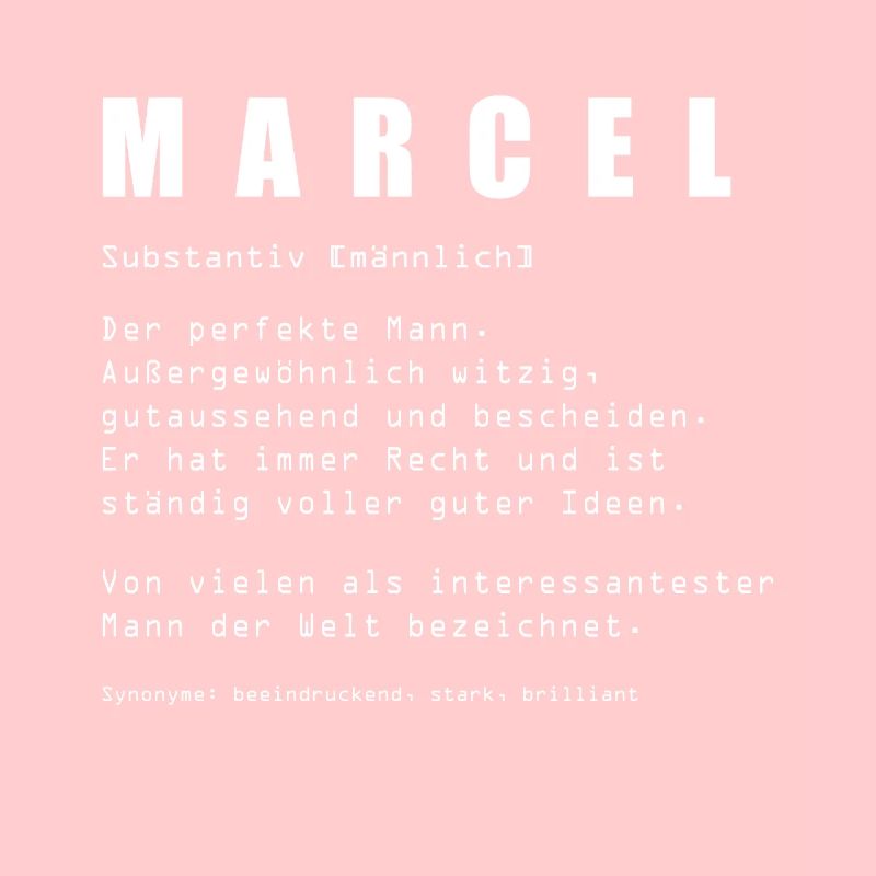 Marcel Name Design