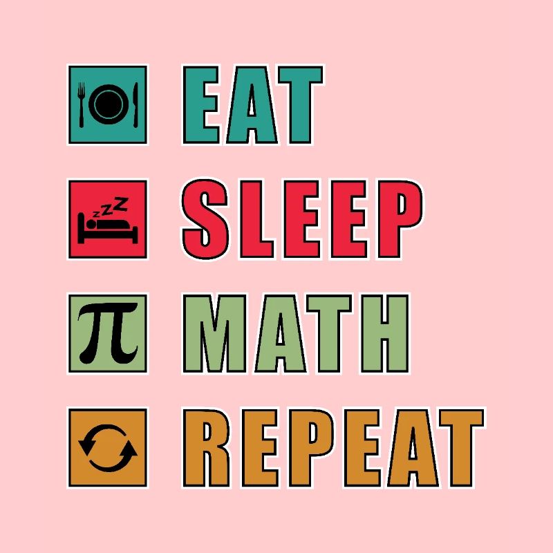 Math Quote Eat Sleep Math Repeat Funny Math