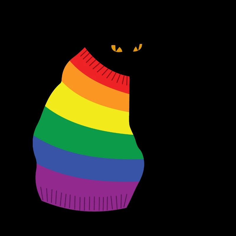 chat arc-en-ciel