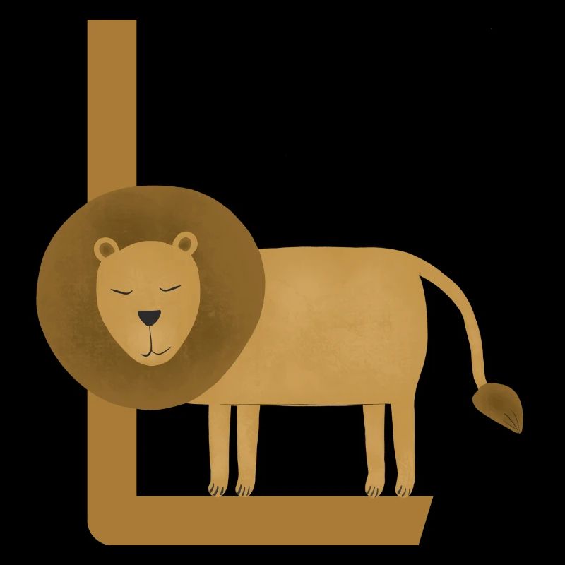 L - LÖWE - ABC, Alphabet, Buchstabe, Tier, Name