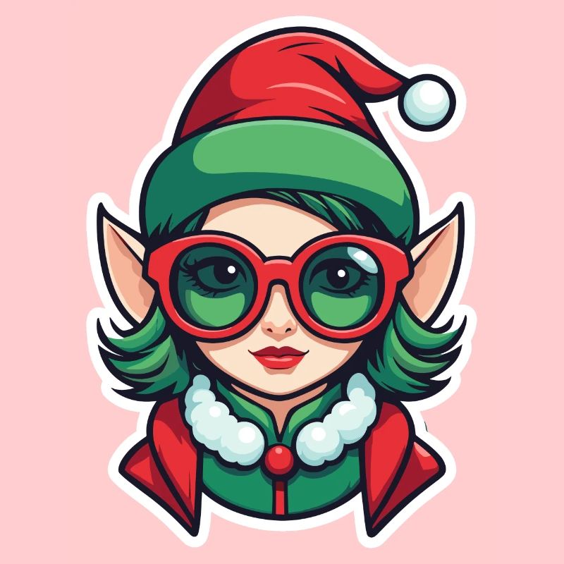 Dessin de Noël elfe