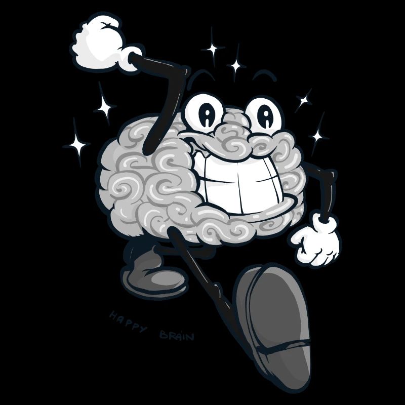 Happy Brain - Graue Version