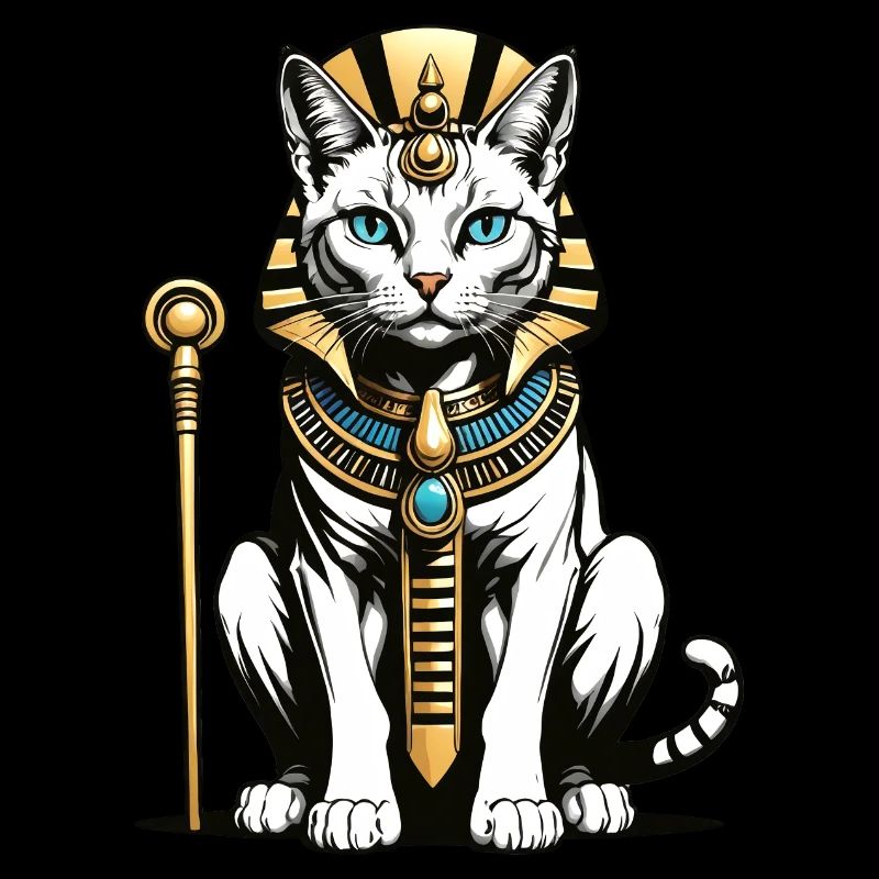 Cat Pharaoh Cat Egypt Pyramid Gift