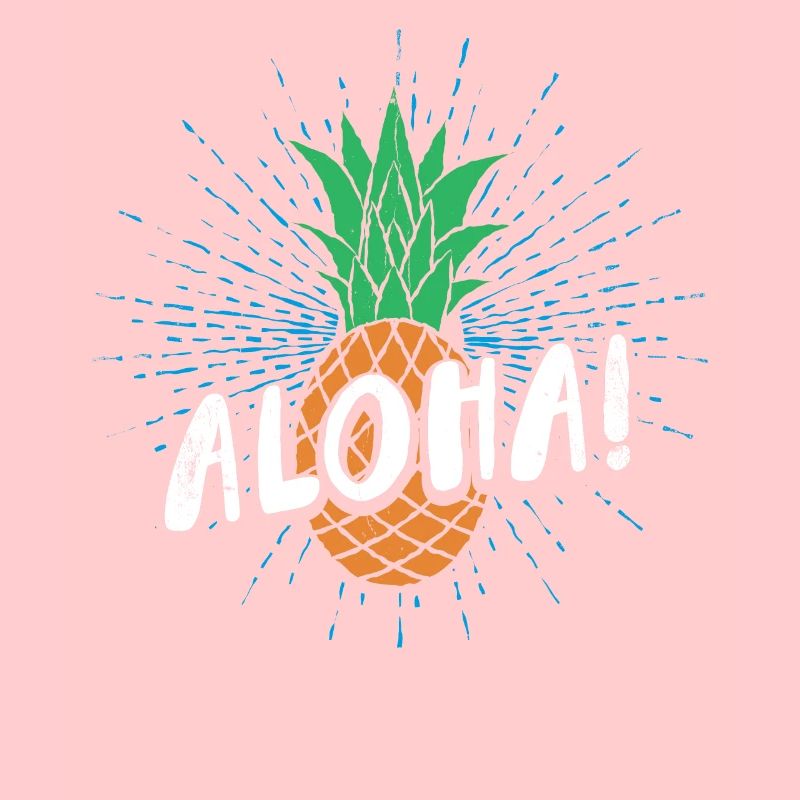 Aloha pineapple design For beach lovers pineapple
