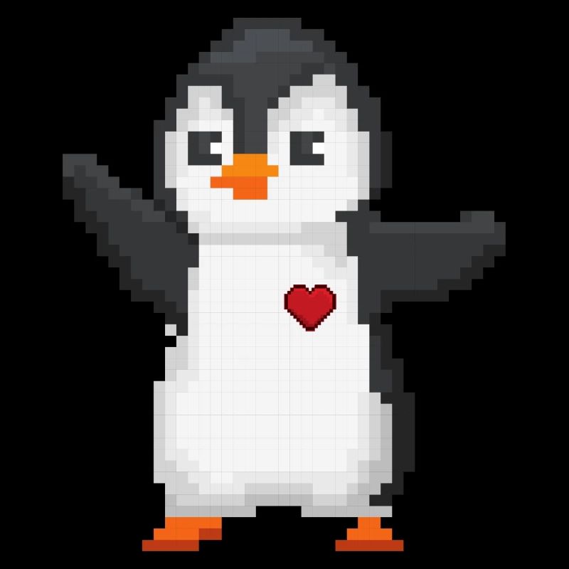 Pinguin-Pixelkunst