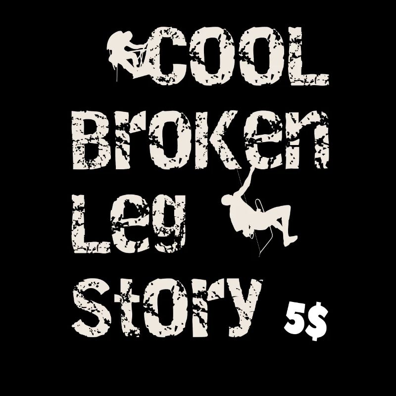 Cool broken leg story Lustiges Bergklettern