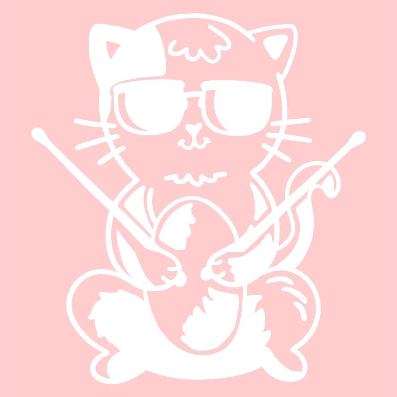 Schlagzeuger Katze