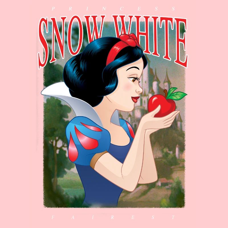 Schneewittchen Profilansicht Mit Rotem Apfel