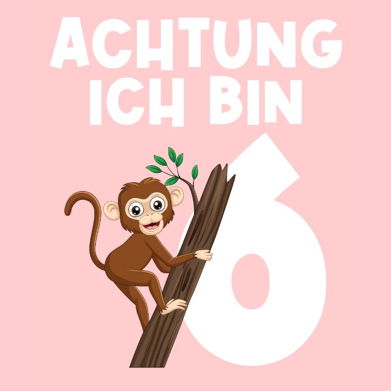 6.Geburtstag Affe Geburtstagsfeier Geschenk