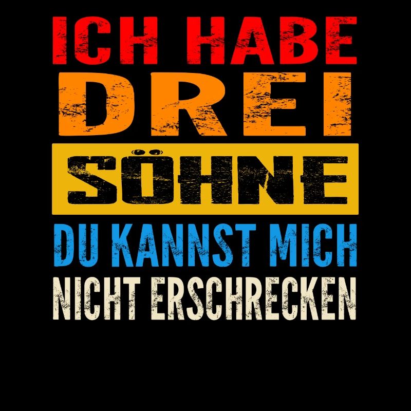 Papa 3 Söhne Vater Geschenk