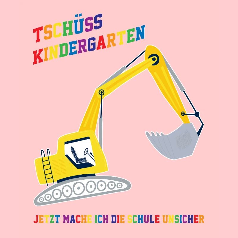 Schulkind Bagger Schulbeginn Geschenk