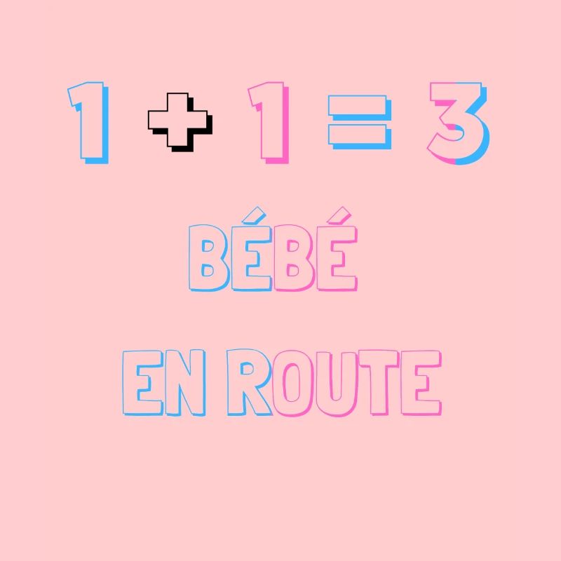 1+1=3 bébé en route