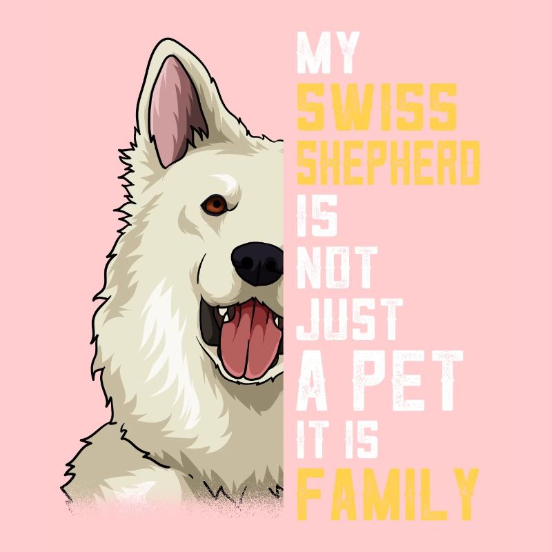 Weißer Schweizer Schäferhund Schönes Geschenk