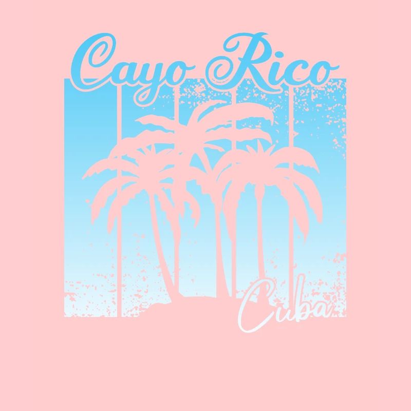 Vintage Cayo Rico Cuba Coucher de soleil