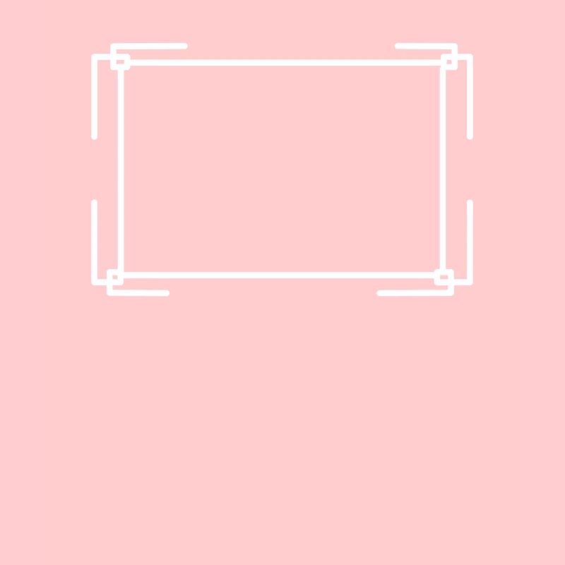Rectangular frame in white basic text
