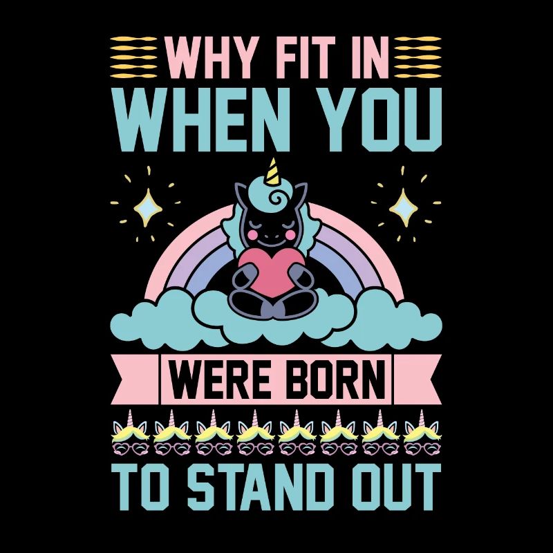 Licorne Pourquoi s’intégrer quand vous pouvez vous démarquer