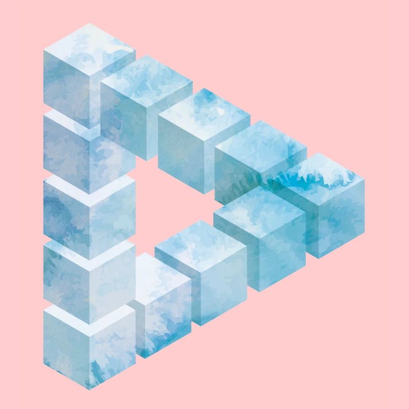 Eisblock Muster Design