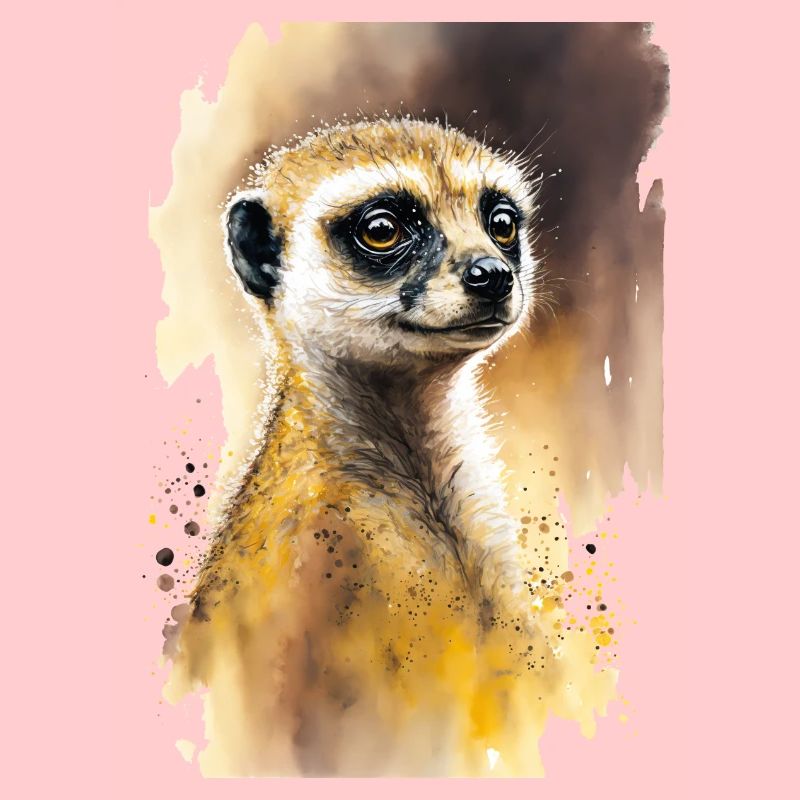 Aquarelles de suricates mignonnes
