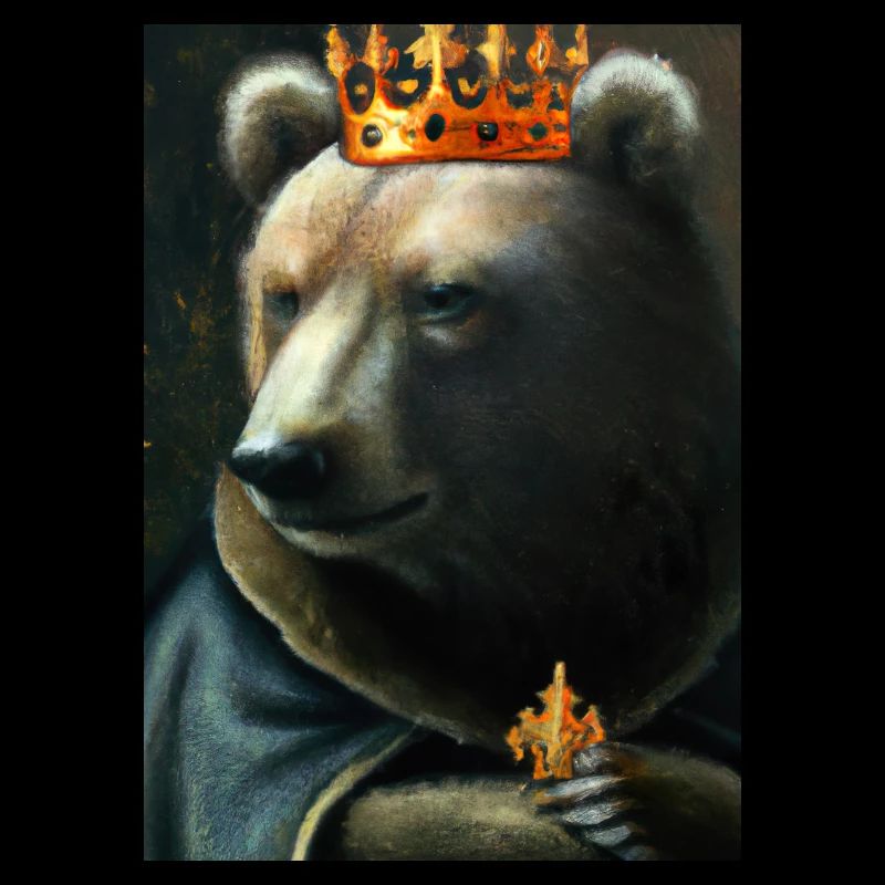 Bär mit Krone