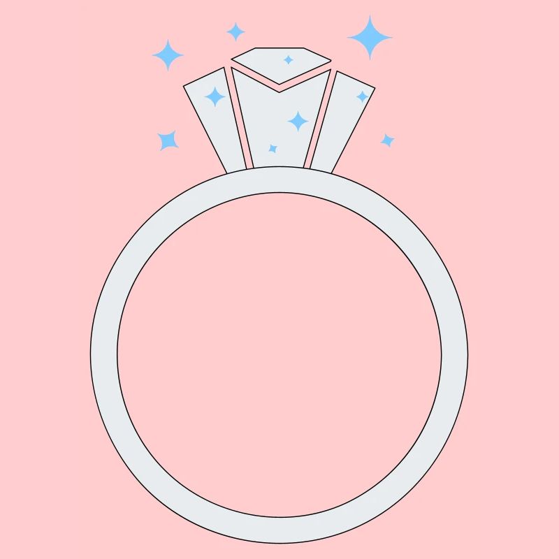 Bague de mariage en diamant