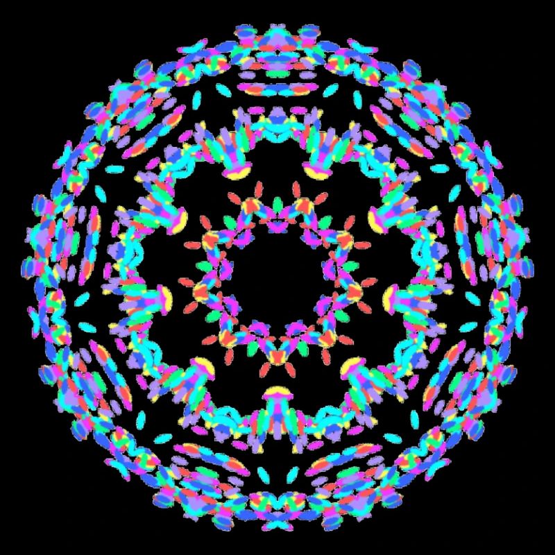 Design tribal coloré
