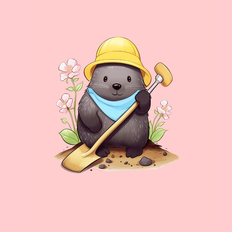 Cheerful Comic Mole