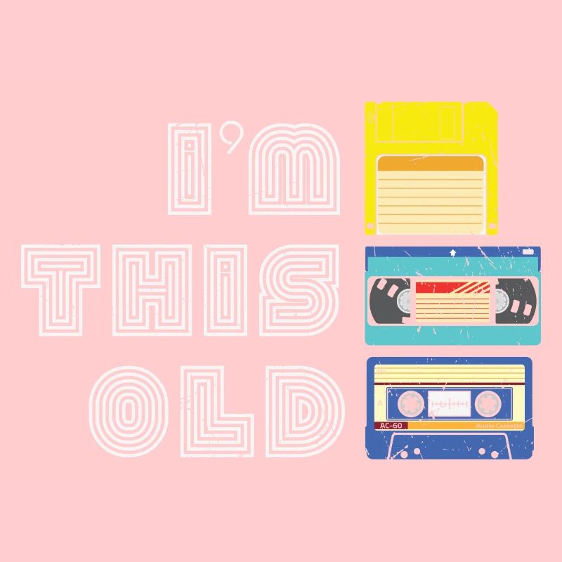 Kassette Diskette VHS Retro Kindheitserinnerung