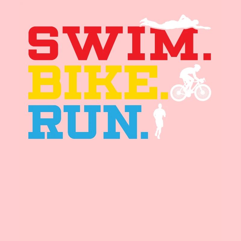 Triathlon Athlet Triathlet Schwimmen Radfahren Laufen
