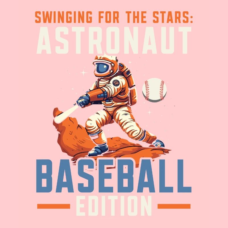 Baseball Astronaut Baseball Player Outerspace