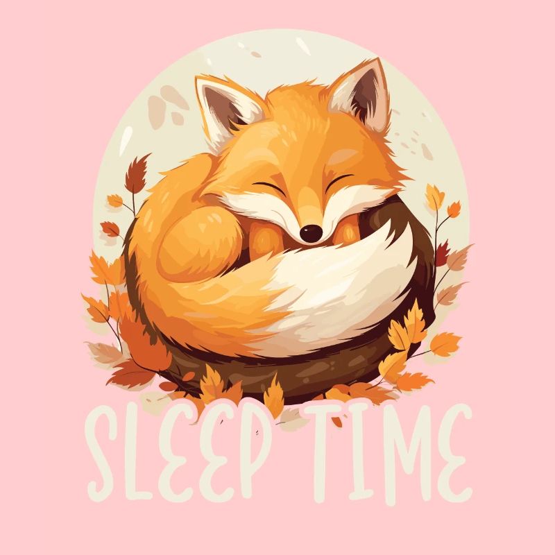 Sleeping Fox Sleepyhead Napping Sleep Fox Lover