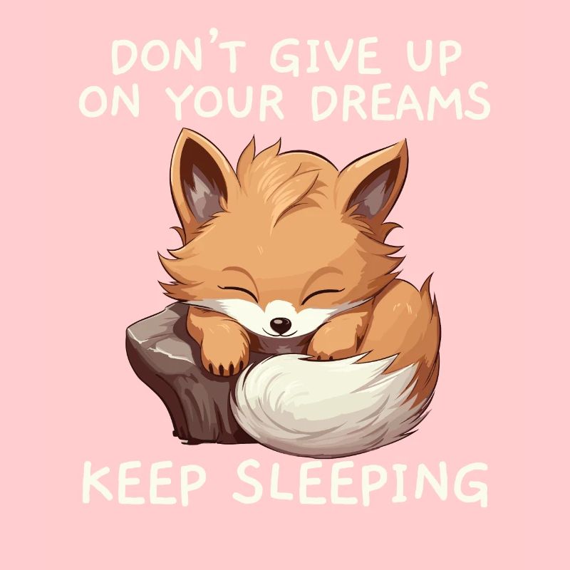 Sleeping Fox Sleepyhead Napping Sleep Fox Lover