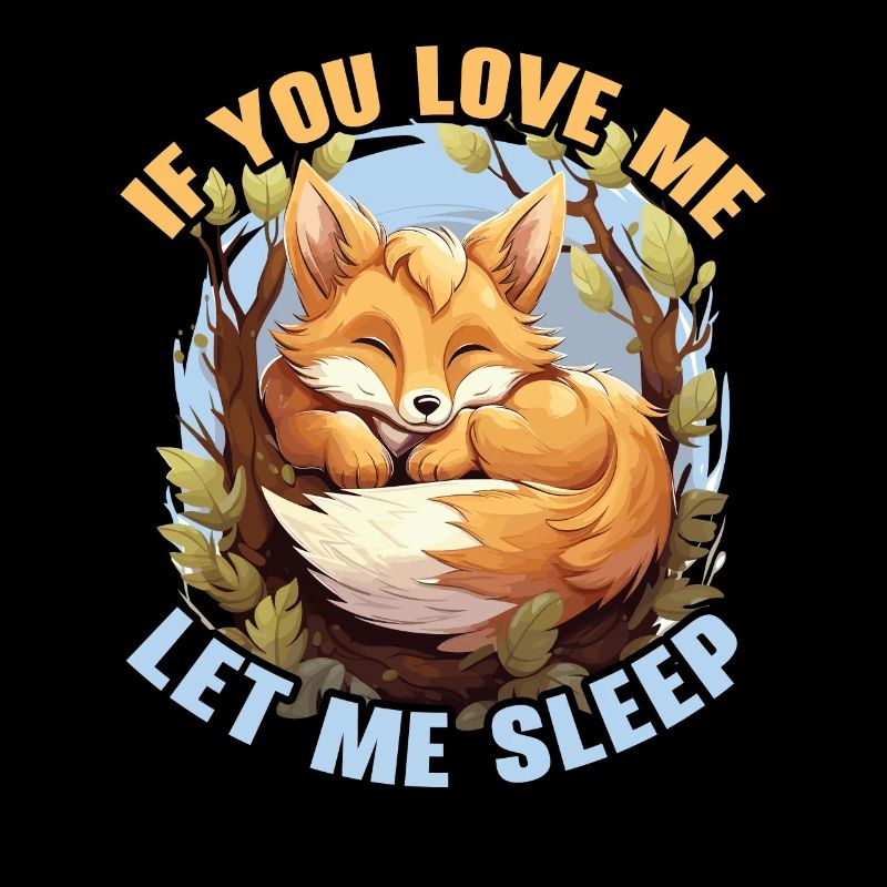 Sleeping Fox Sleepyhead Napping Sleep Fox Lover