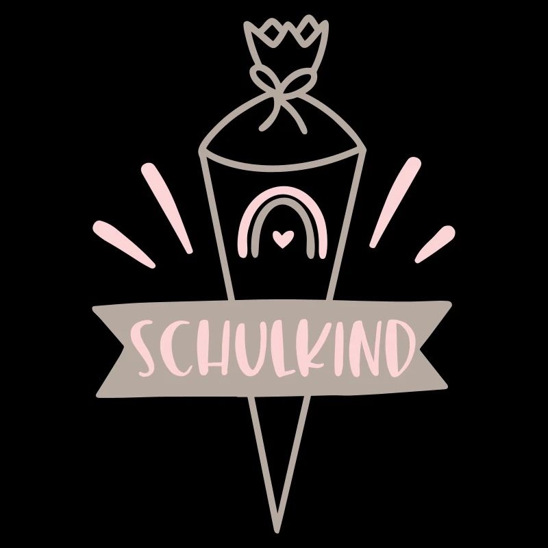 Schulkind Regenbogen