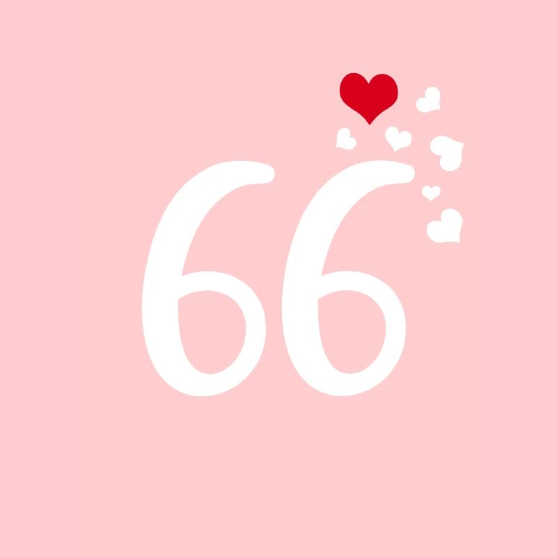 66e anniversaire cœurs 66