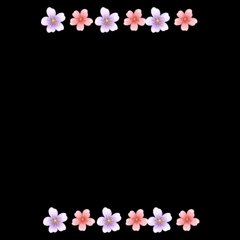 SPRING Words Design with Flowers
