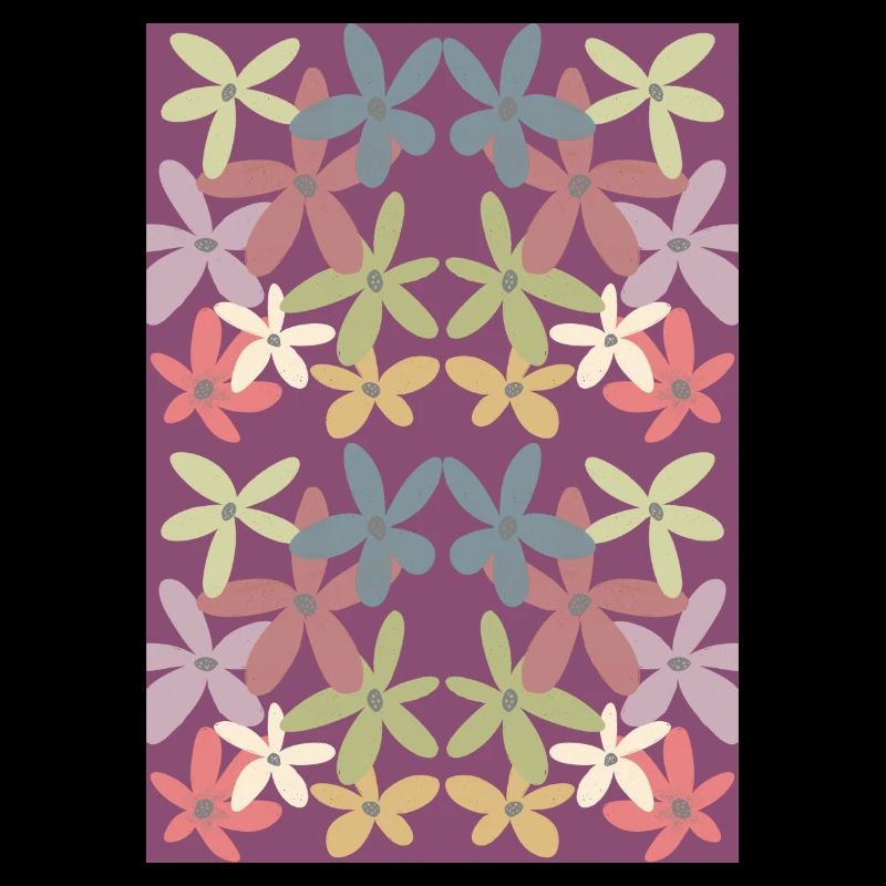 Motif de fleurs harmonieuses