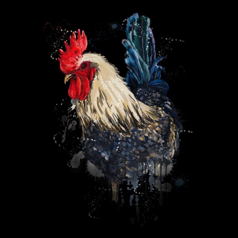 Chicken hand-drawn