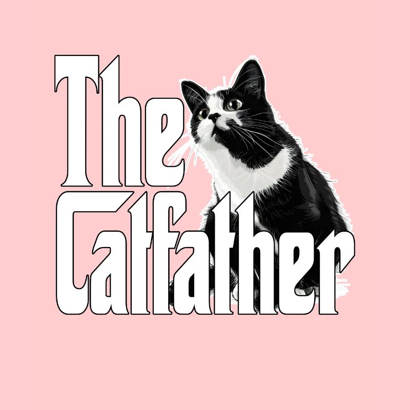 Chat Papa Le Catfather Chat Fou Père Kitty Daddy